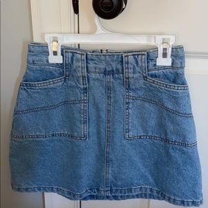 bdg jean skirt